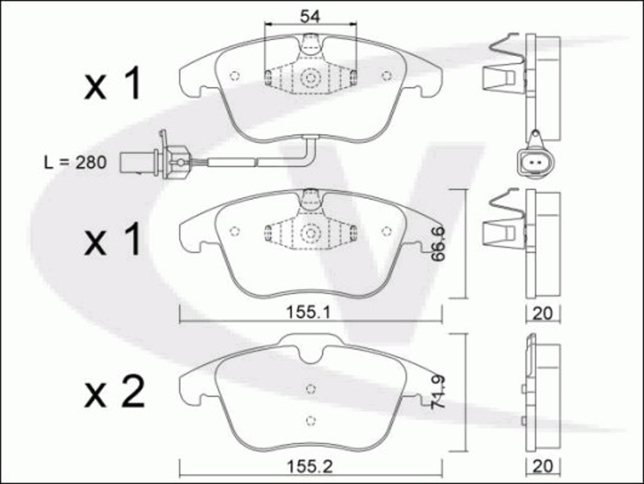 Колодки тормозные дисковые VAICO V10-8301