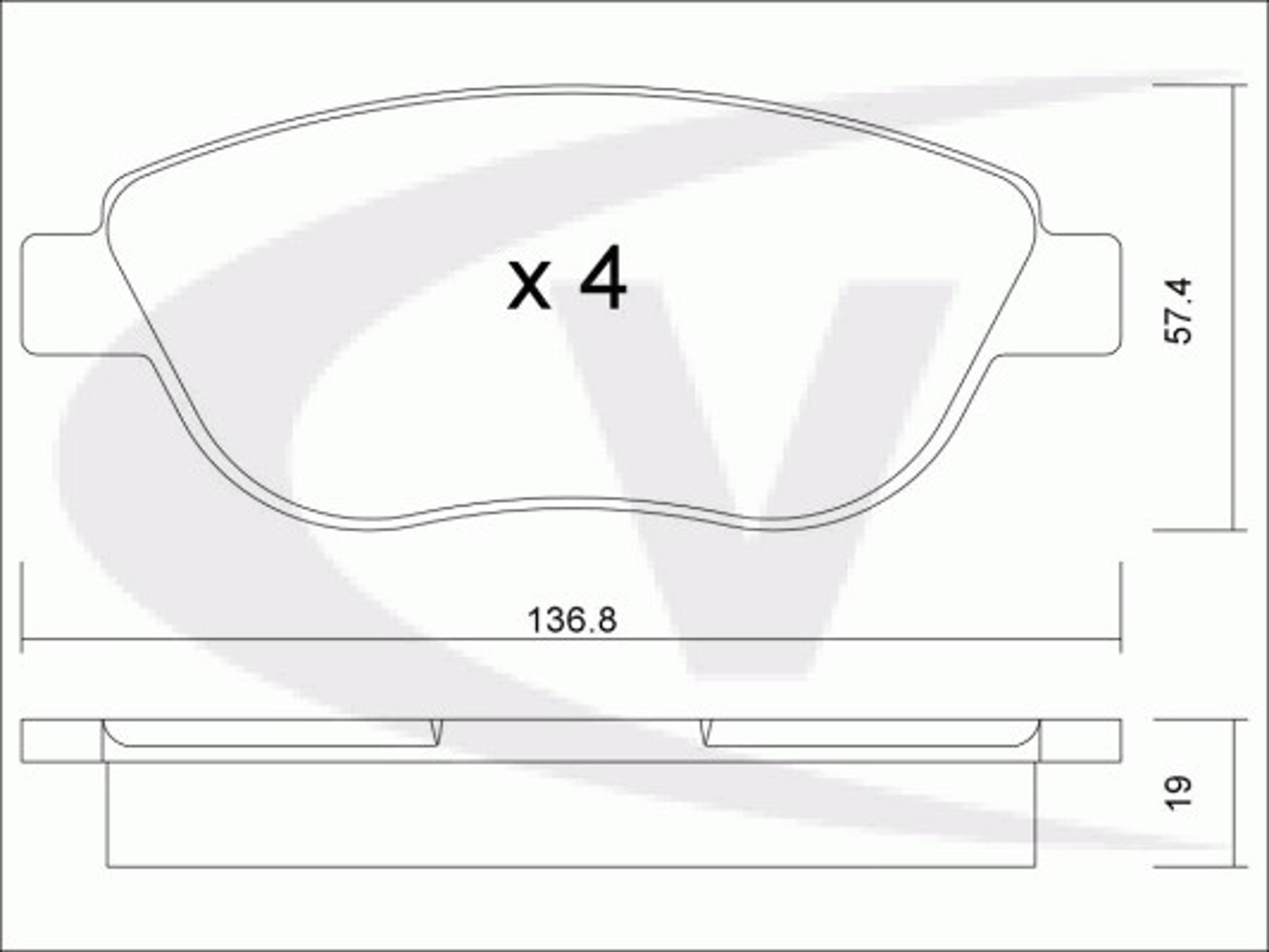 Колодки тормозные дисковые VAICO V22-0082