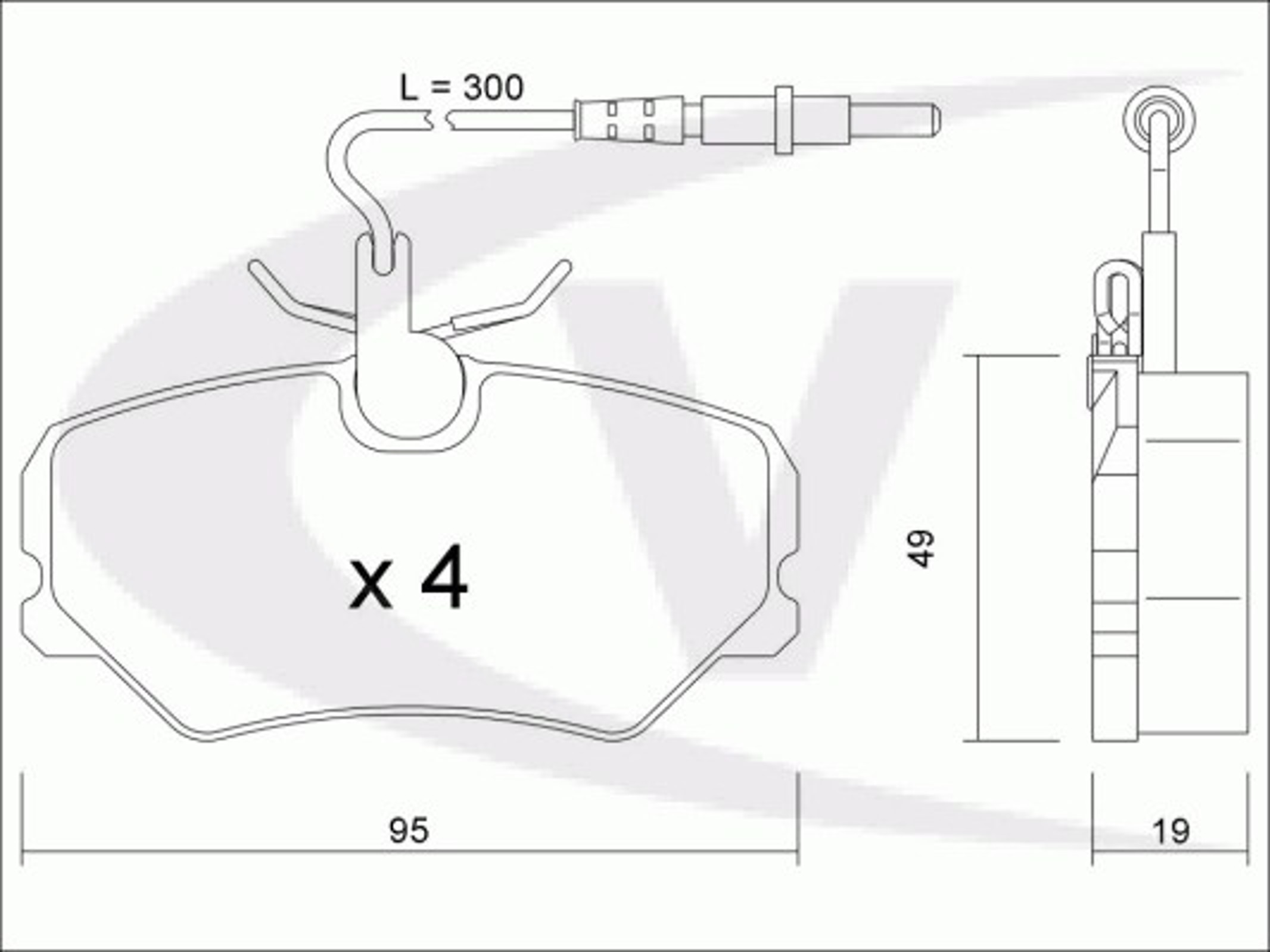 Колодки тормозные дисковые VAICO V22-0088