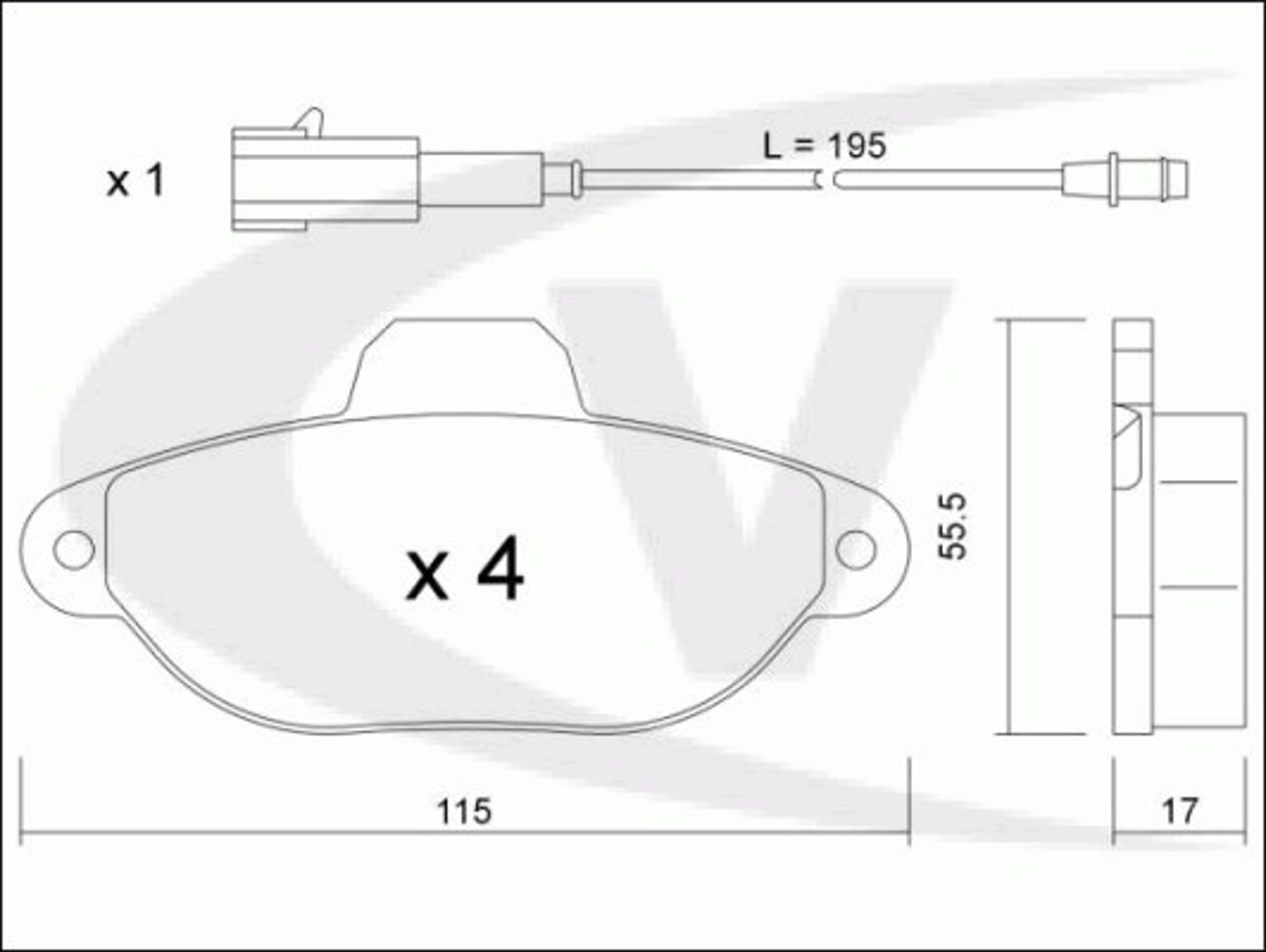 Колодки тормозные дисковые VAICO V24-0028
