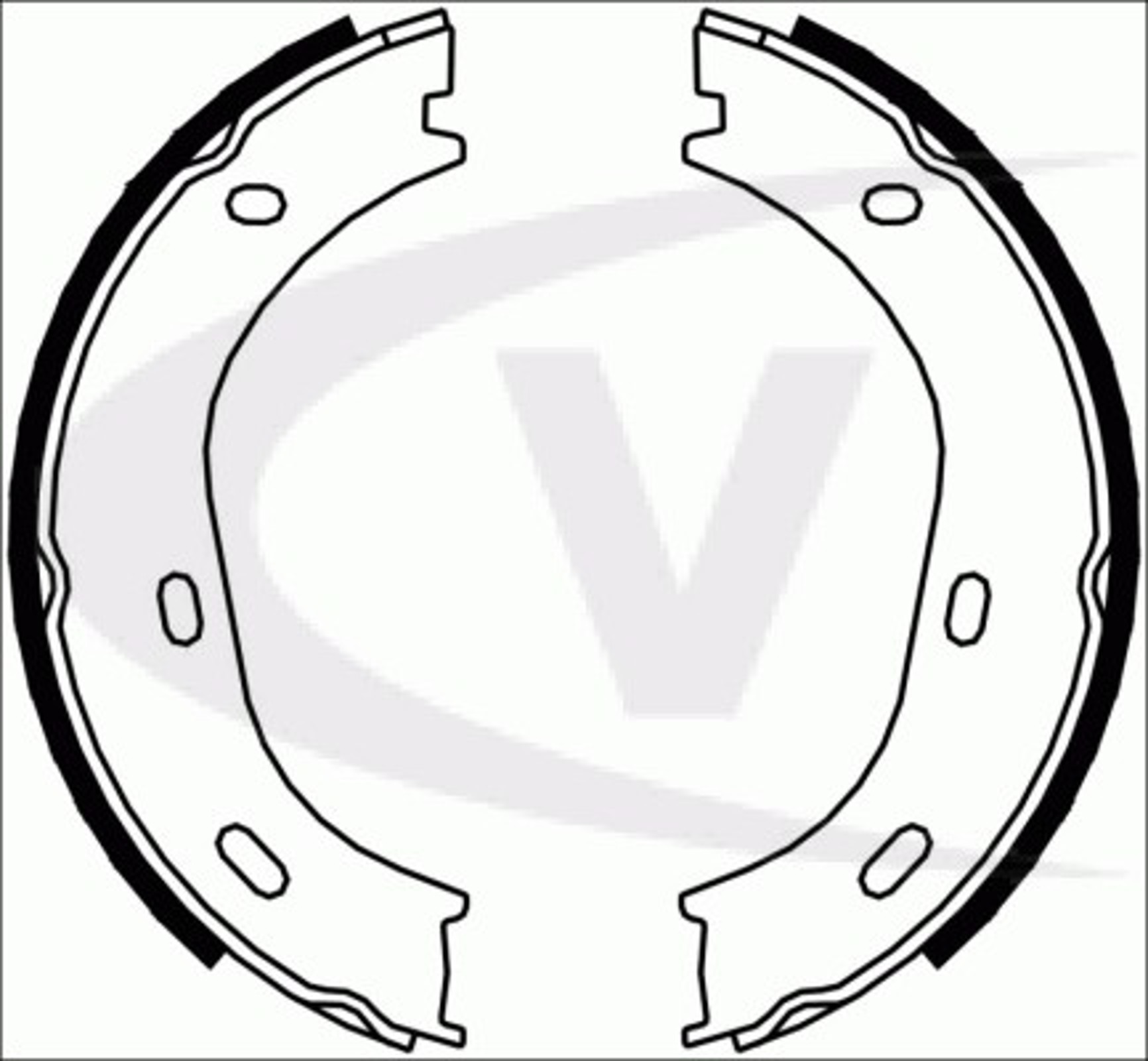 Колодки тормозные барабанные VAICO V30-0492