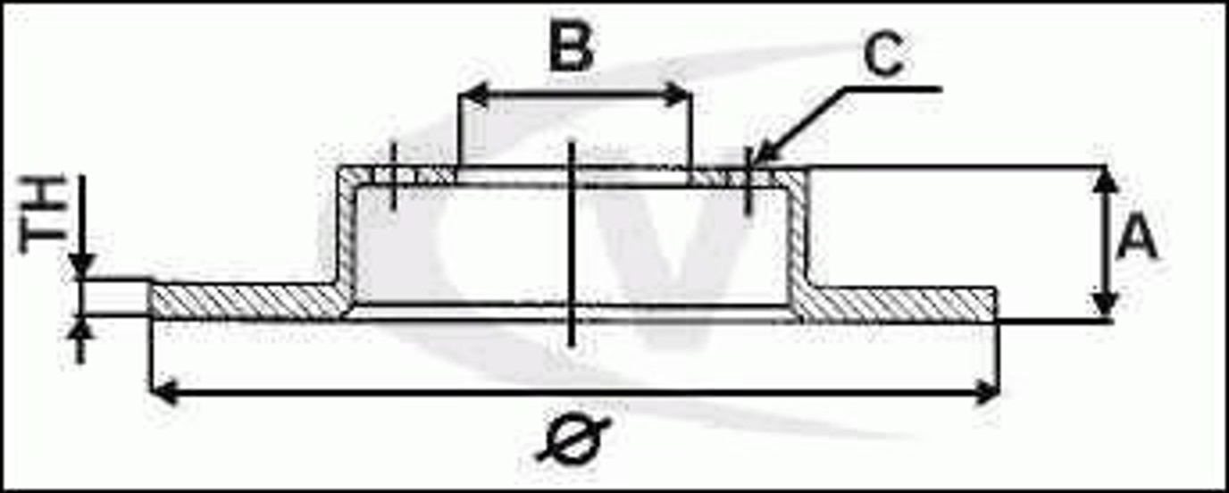 Диск тормозной VAICO V30-40013