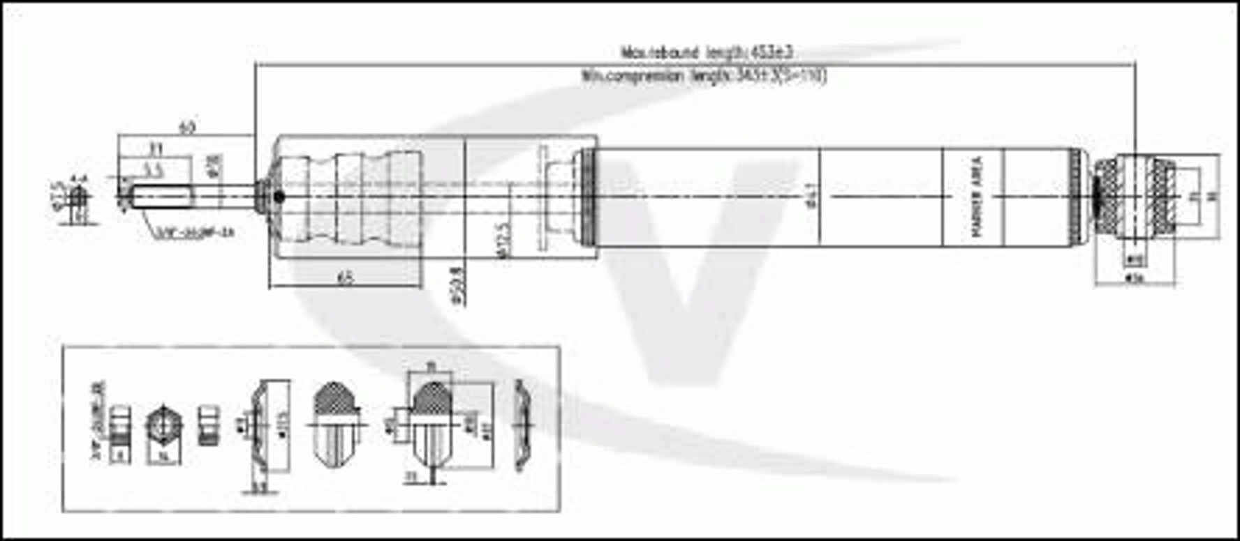 Амортизатор подвески VAICO V40-0693