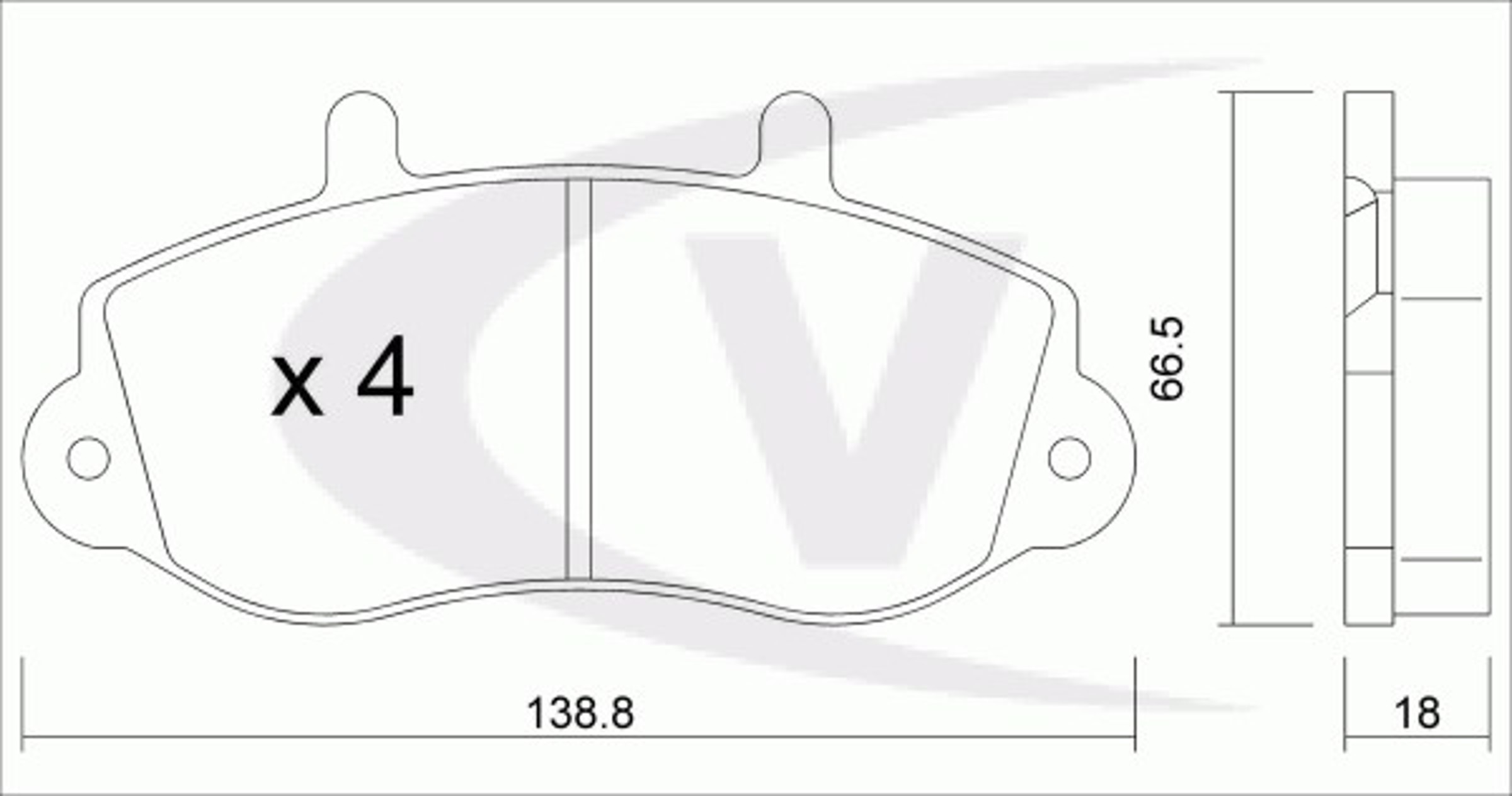 Колодки тормозные дисковые VAICO V40-8026