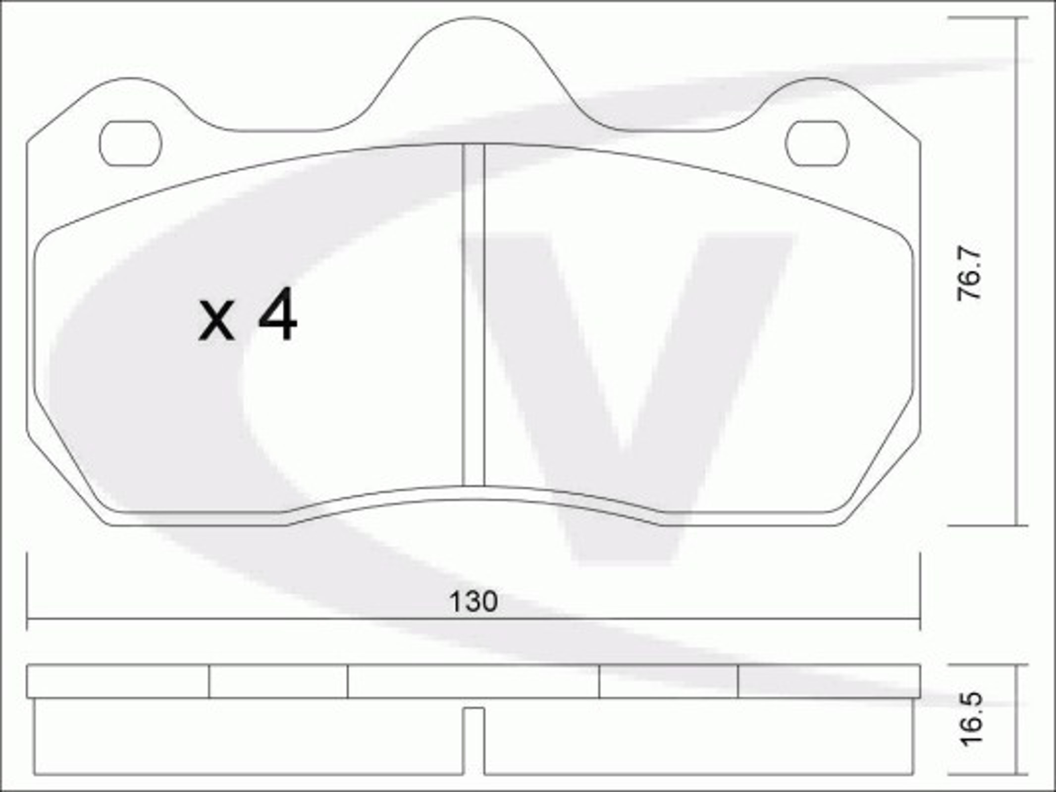 Колодки тормозные дисковые VAICO V46-0156