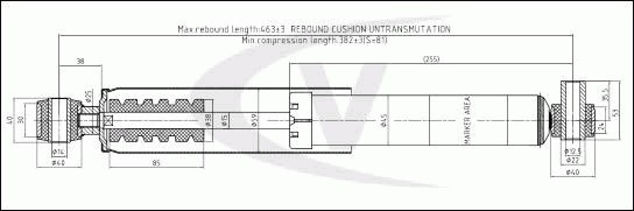 Амортизатор подвески VAICO V46-0326
