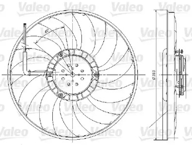 Вентилятор радиатора VALEO 696017