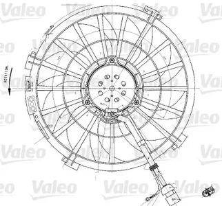 Вентилятор охлаждение двигателя VALEO 698542