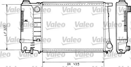 Радиатор охлаждения двигателя VALEO 730365