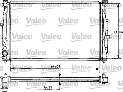 Радиатор охлаждения двигателя VALEO 731537