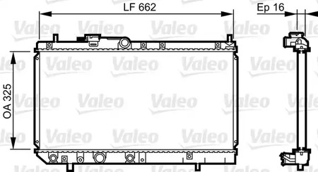 Радиатор охлаждение двигателя VALEO 731620