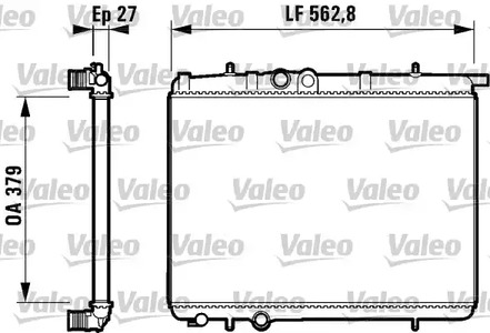 Радиатор системы охлаждения VALEO 732910