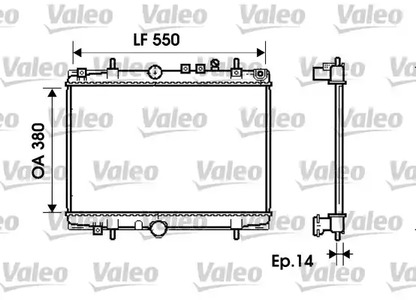 Радиатор системы охлаждения VALEO 734278