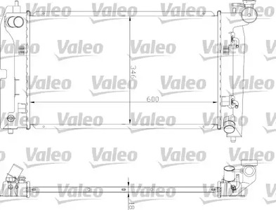 Радиатор системы охлаждения VALEO 734851