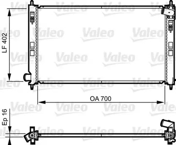 Радиатор охлаждение двигателя VALEO 735575