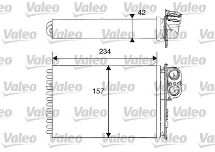 Теплообменник отопления салона VALEO 812215