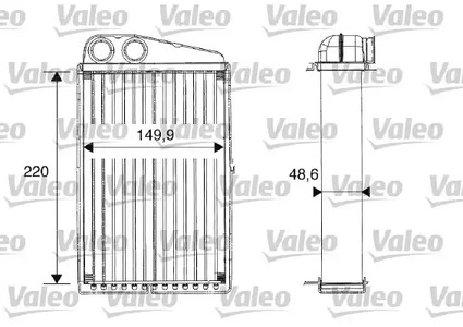 Радиатор отопителя VALEO 812247