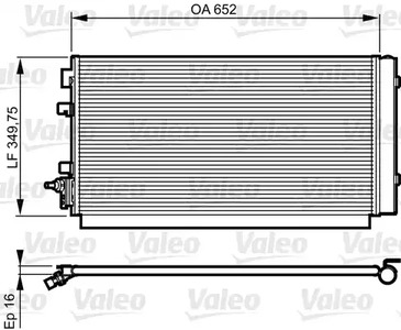 Конденсатор кондиционера VALEO 814187