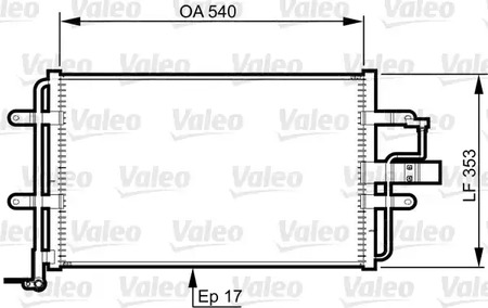 Конденсатор кондиционера VALEO 814357