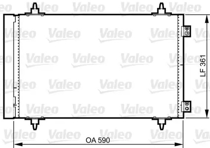 Конденсатор кондиционера VALEO 814366