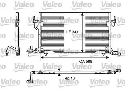 Конденсатор кондиционера VALEO 817230