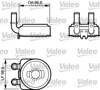 Масляный радиатор двигательного масла VALEO 817705