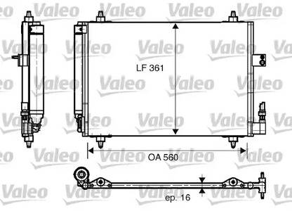 Конденсатор кондиционера VALEO 817824