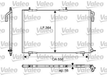 Конденсатор кондиционера VALEO 818000