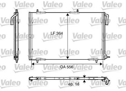 Конденсатор кондиционера VALEO 818001