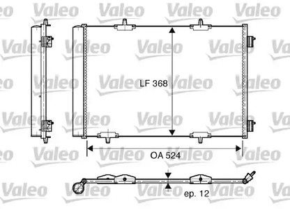 Конденсатор кондиционера VALEO 818015