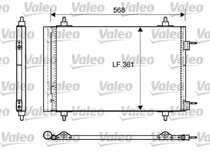 Конденсатор кондиционера VALEO 818170