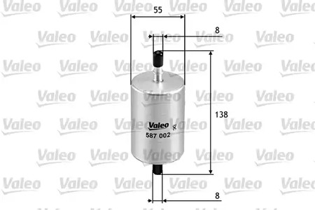 Фильтр топливный VALEO 587002