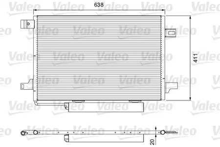 Радиатор кондиционера VALEO 814249