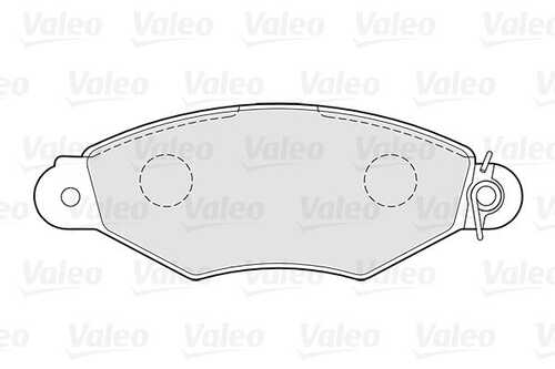 Комплект тормозных колодок дискового тормоза VALEO 301726