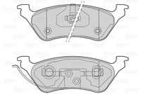 Тормозные колодки VALEO 302057