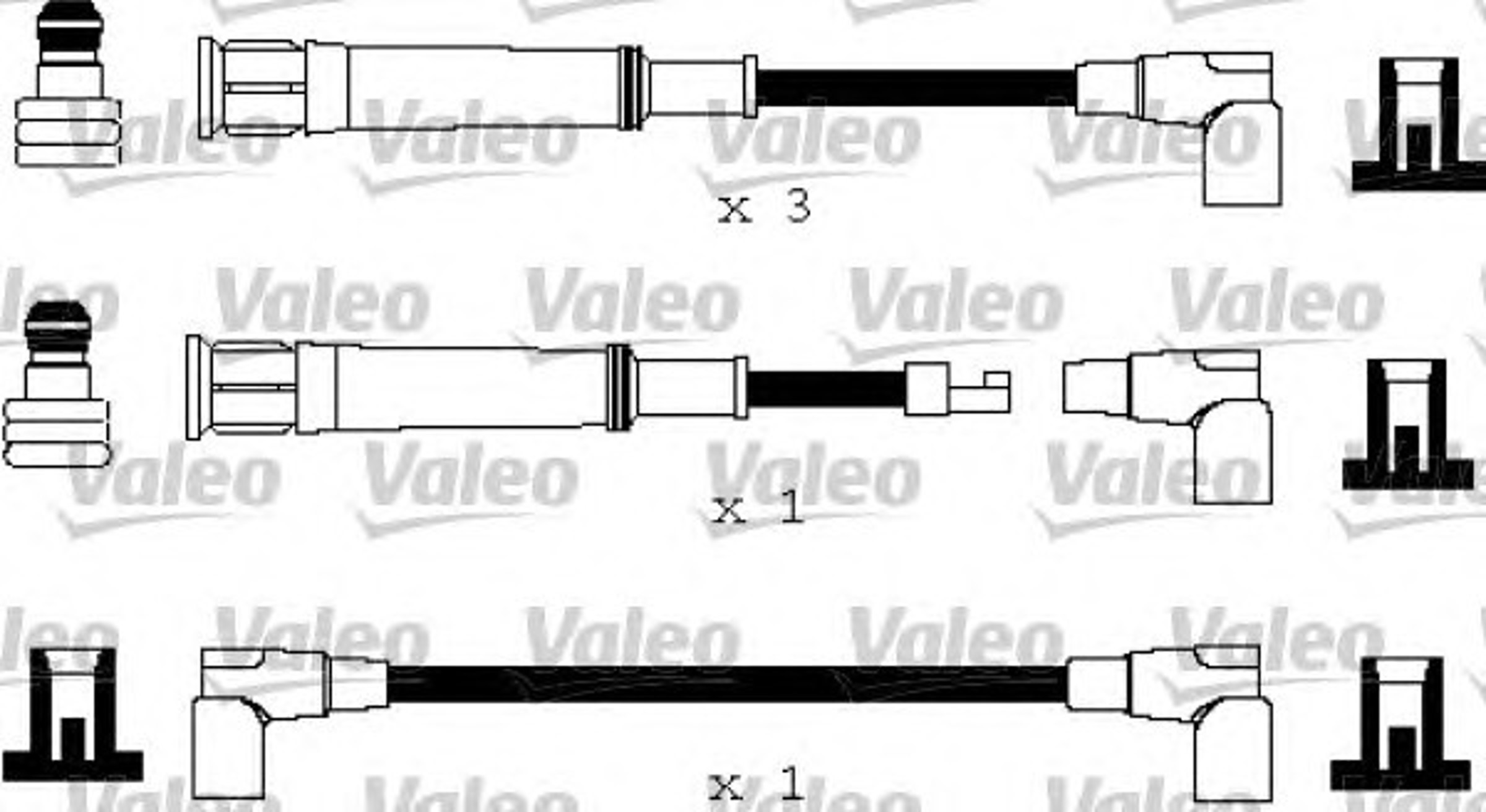 Комплект проводов зажигания VALEO 346173
