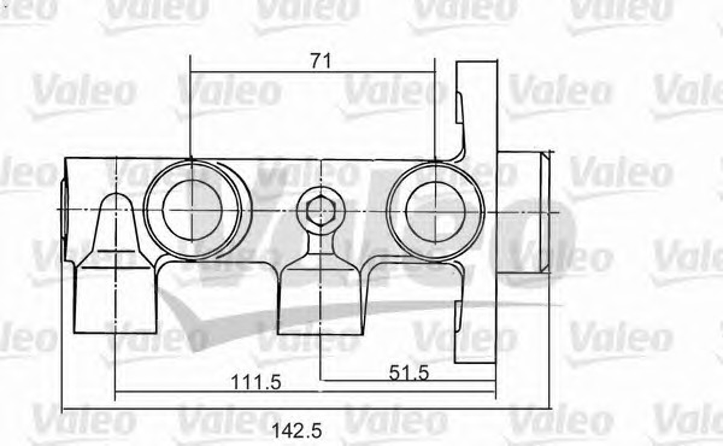 Главный тормозной цилиндр VALEO 350823