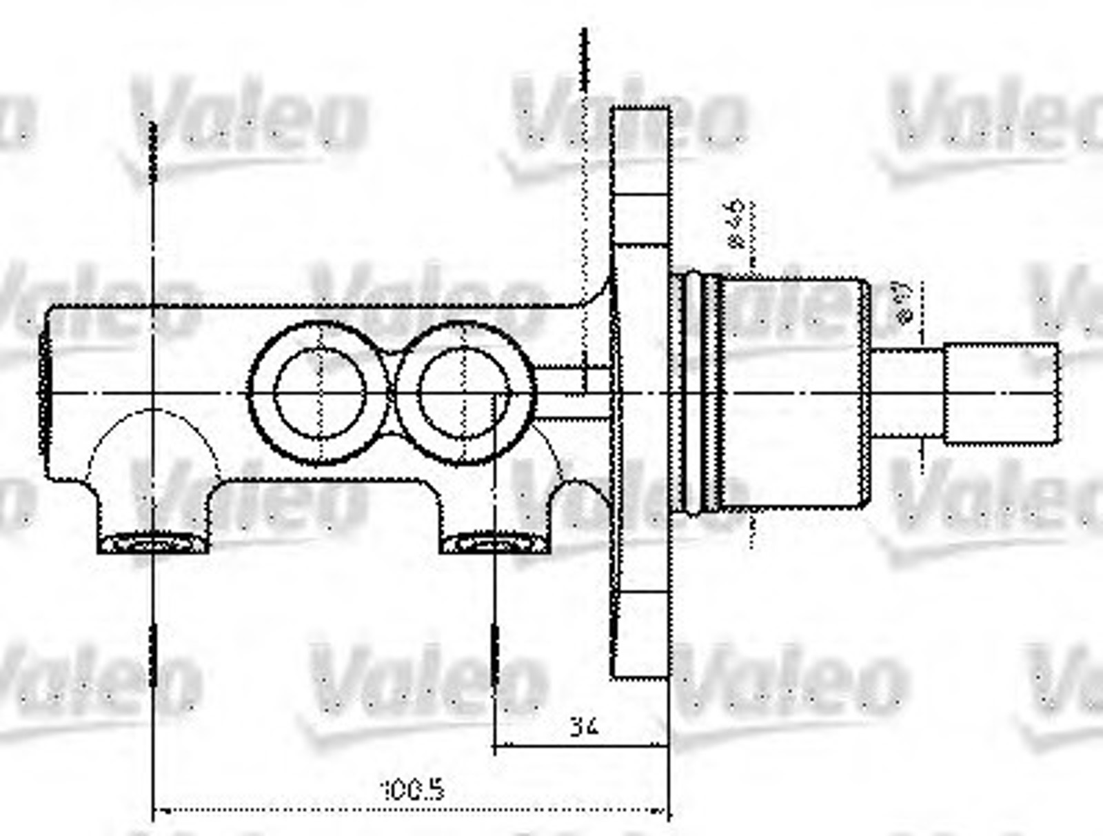Главный тормозной цилиндр VALEO 402302