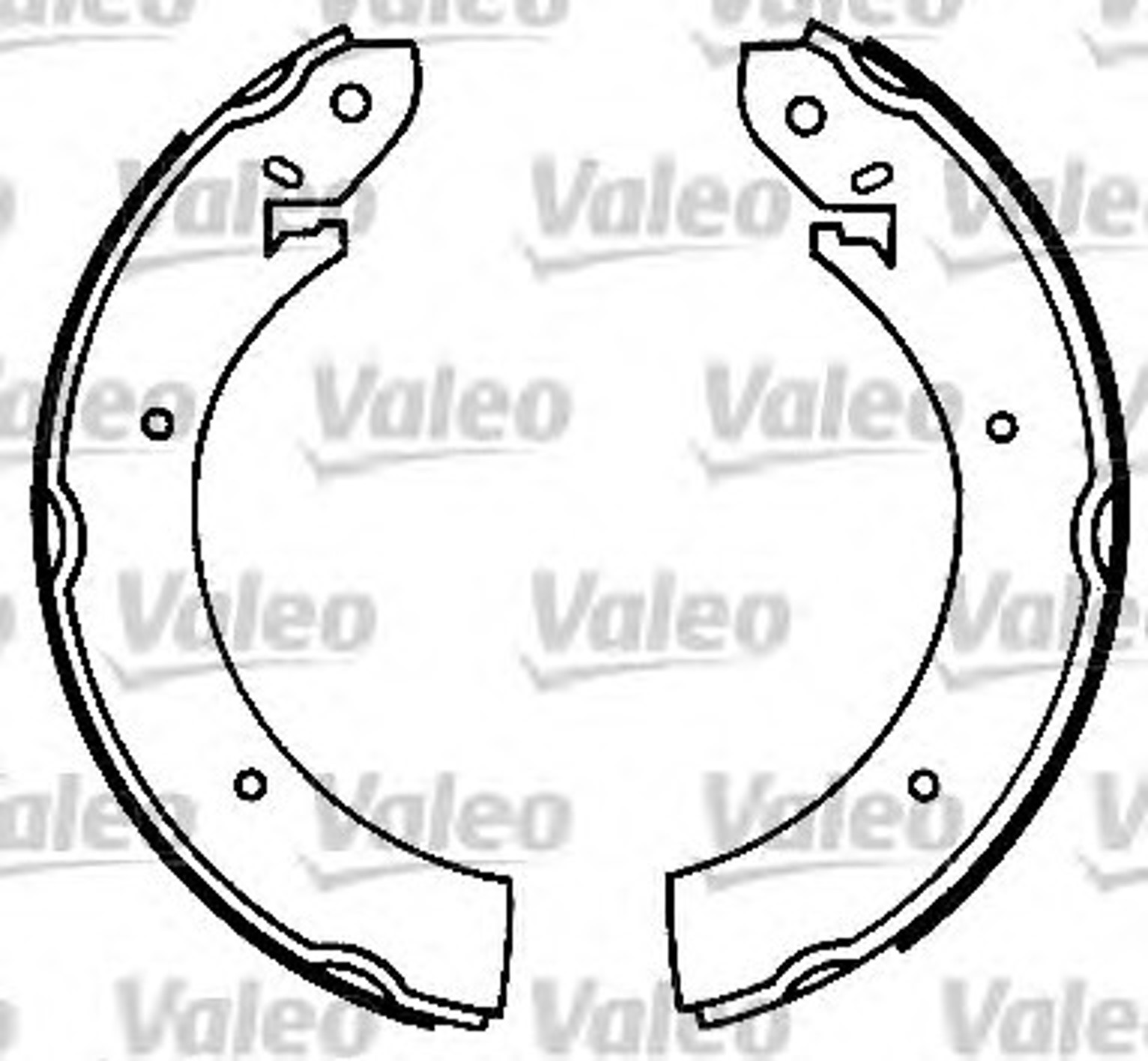 Колодки тормозные барабанные VALEO 562025