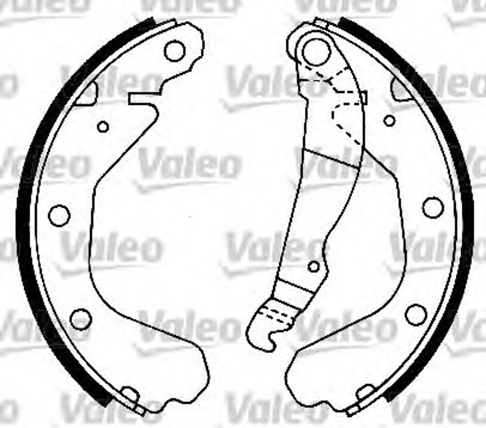 Колодки тормозные барабанные VALEO 562039