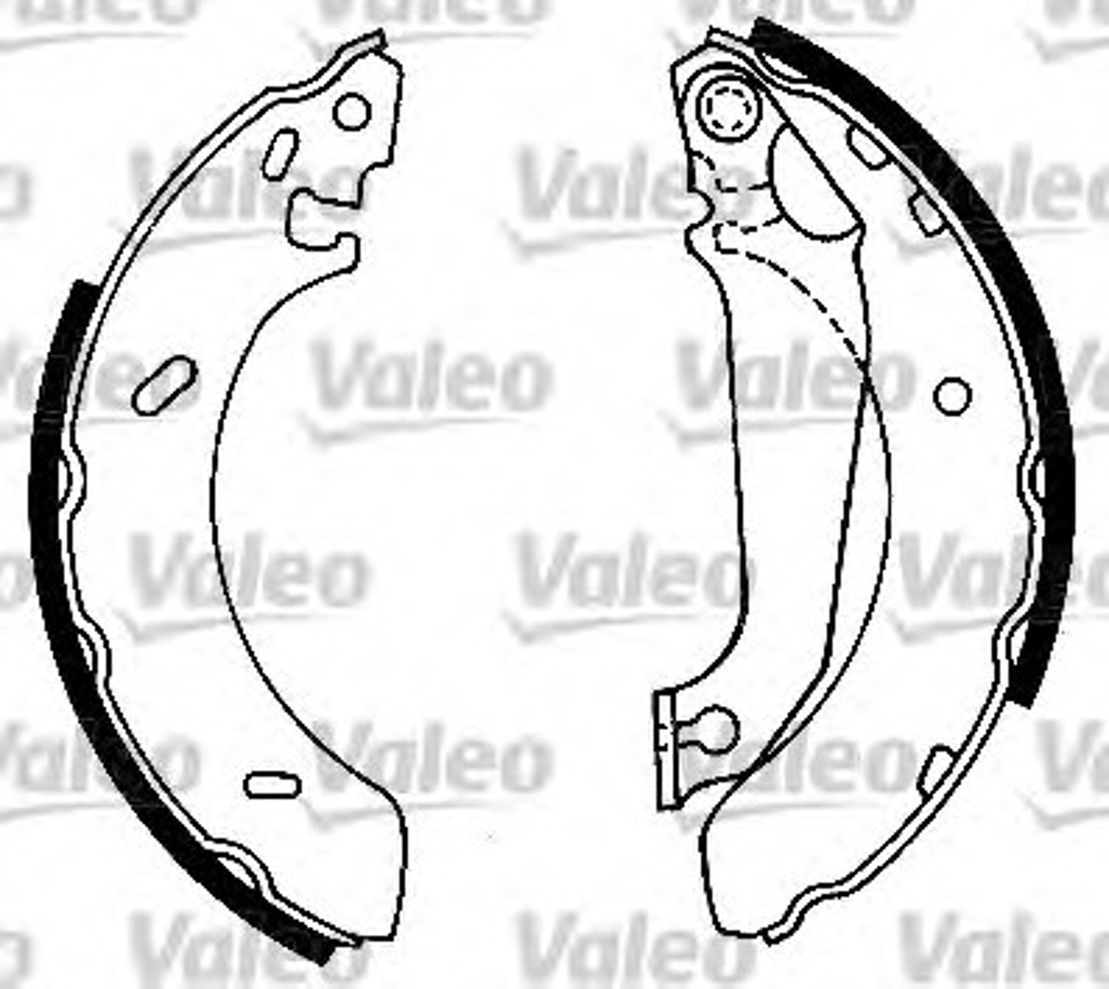Колодки тормозные барабанные VALEO 562086