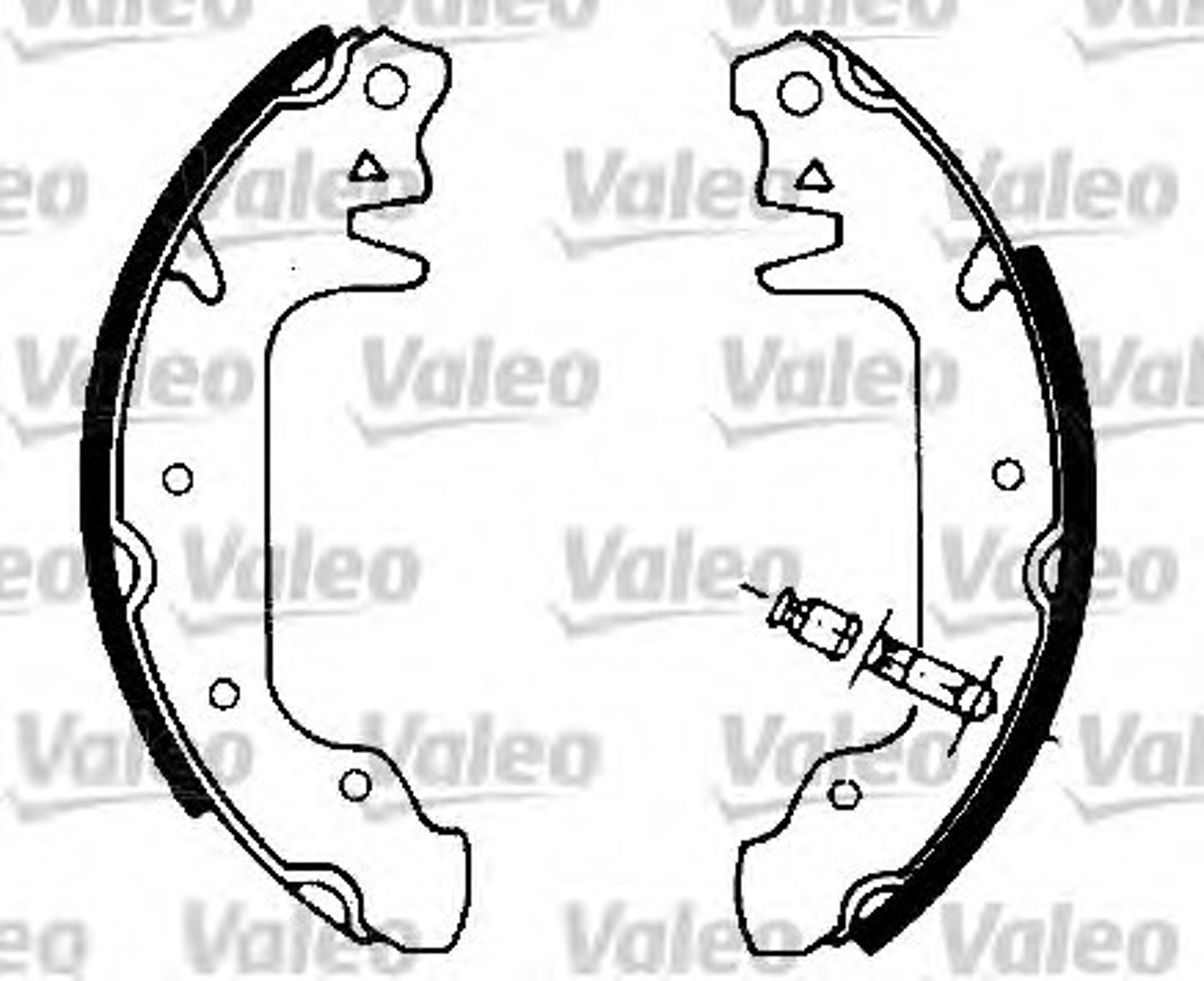 Колодки тормозные барабанные VALEO 562089
