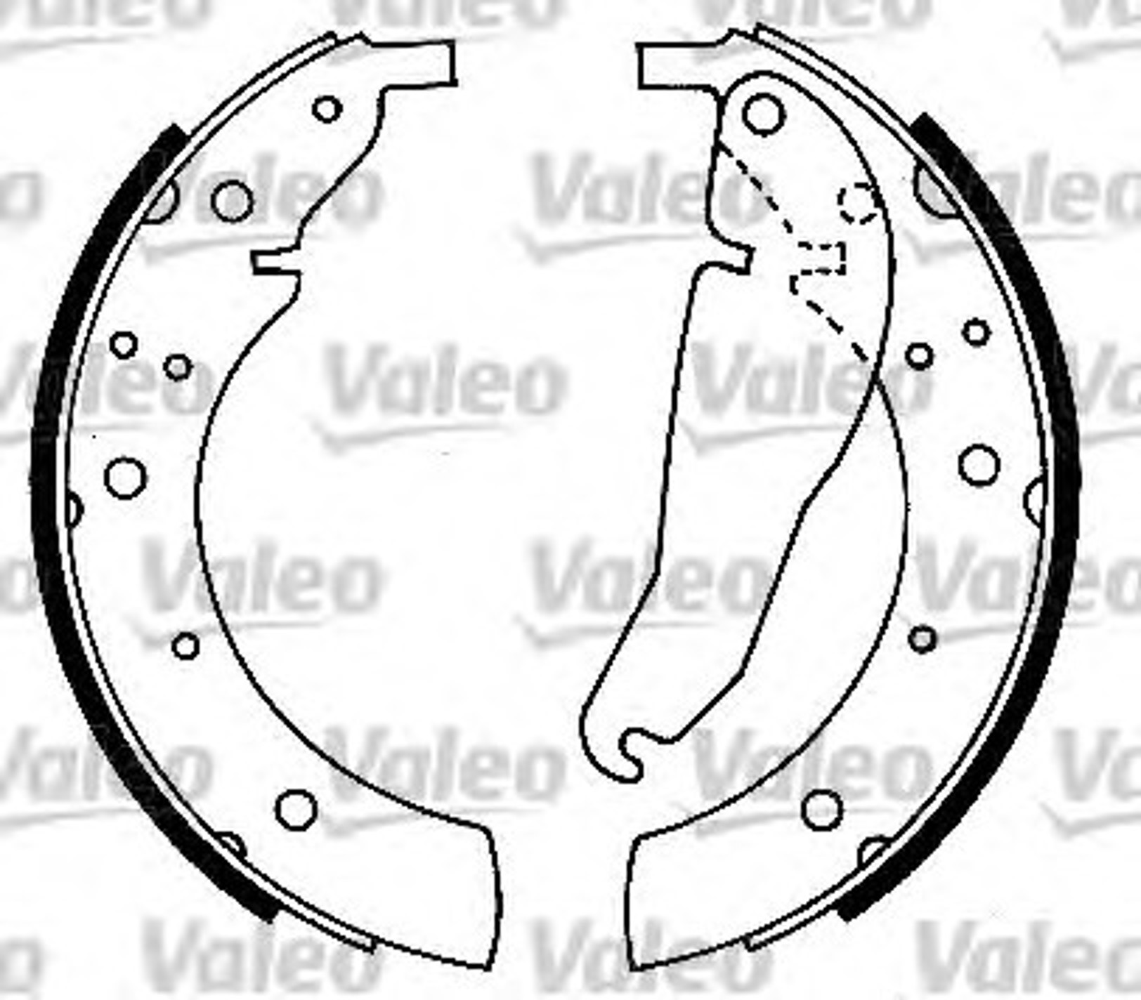 Комплект тормозных колодок VALEO 562522