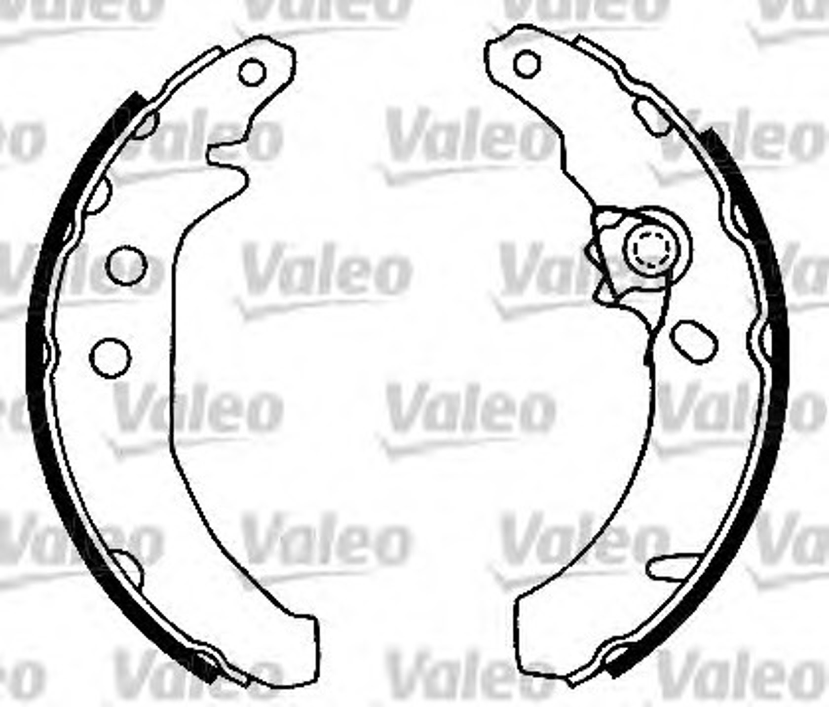 Колодки тормозные барабанные VALEO 562539