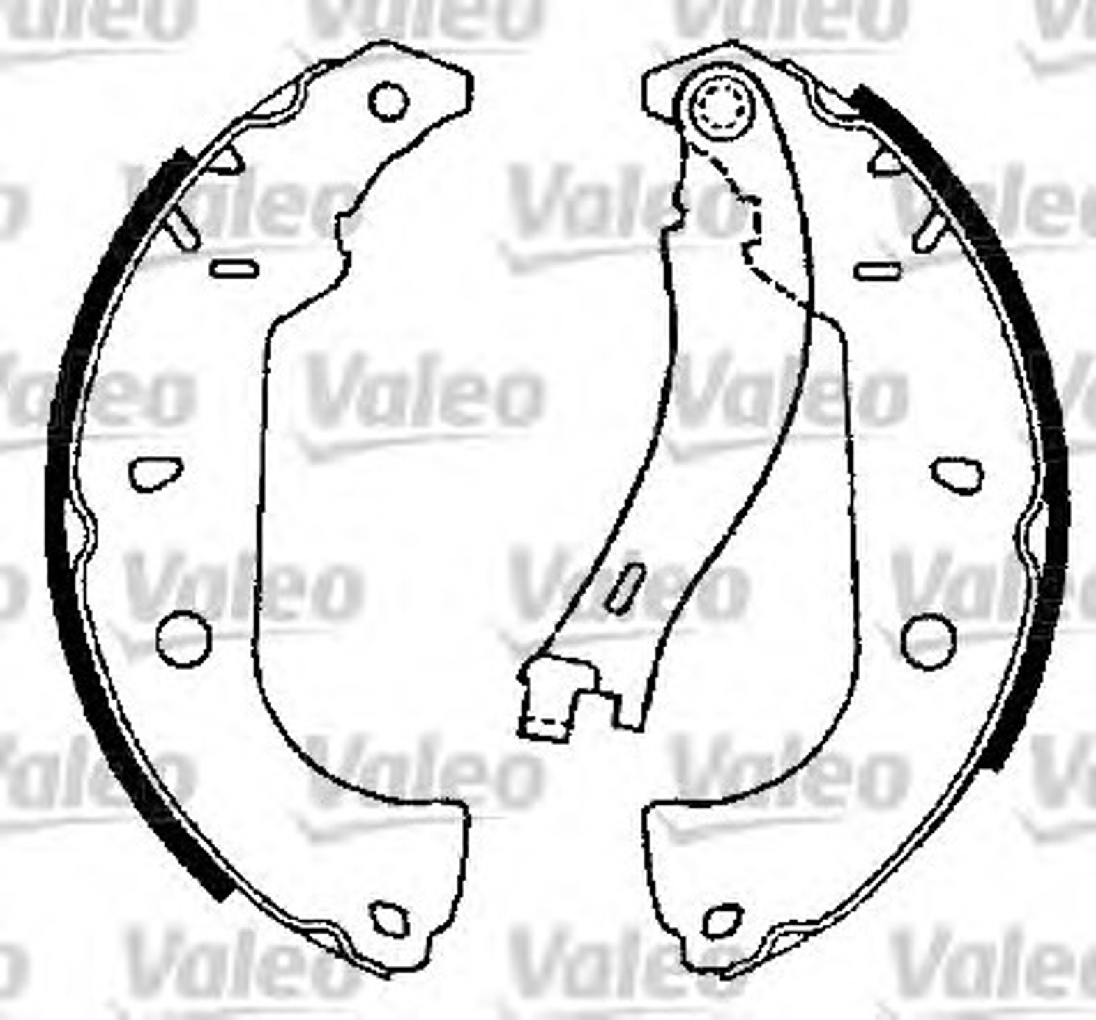 Комплект тормозных колодок VALEO 562585