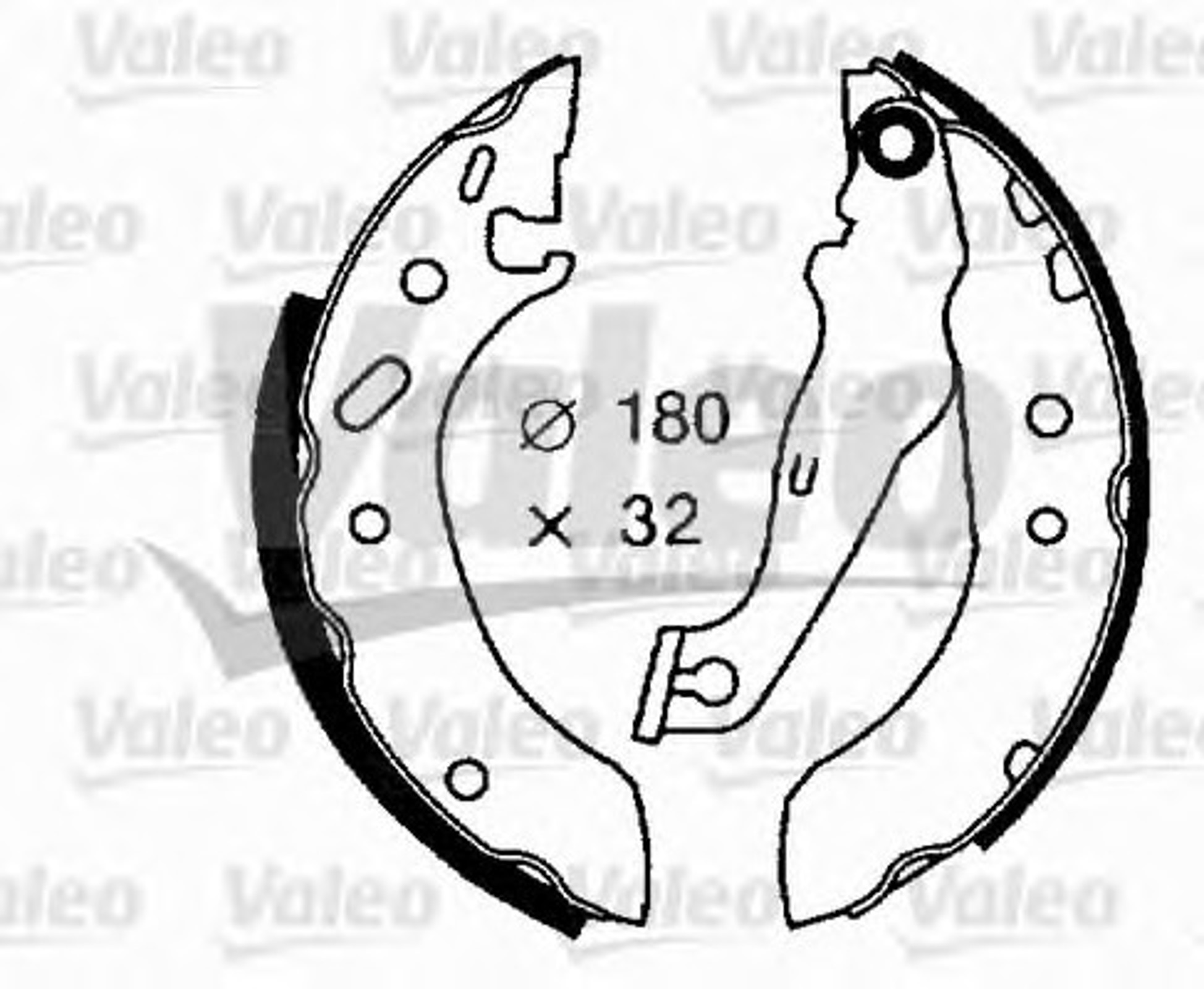 Комплект тормозных колодок VALEO 562635
