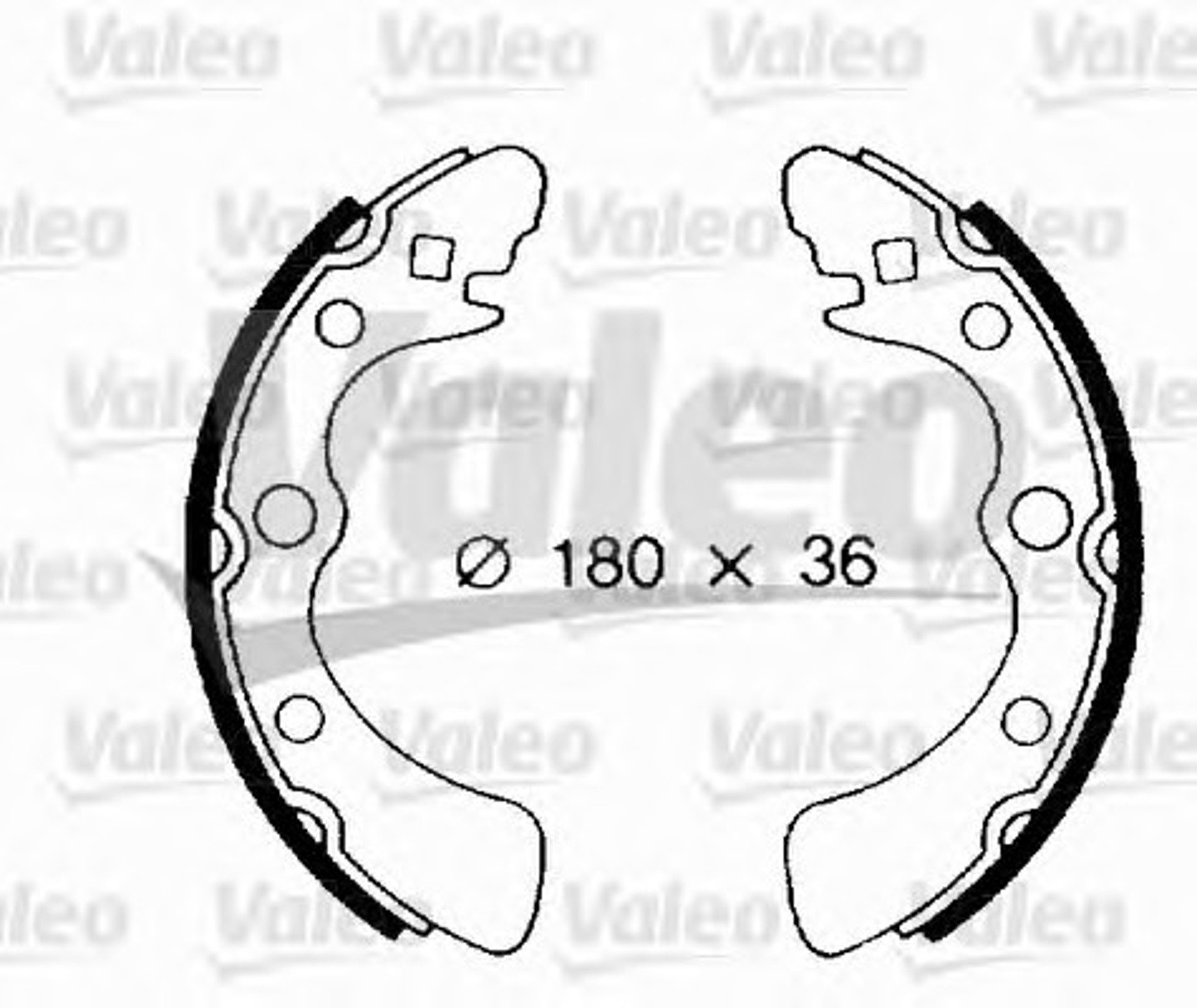 Колодки тормозные барабанные VALEO 562679
