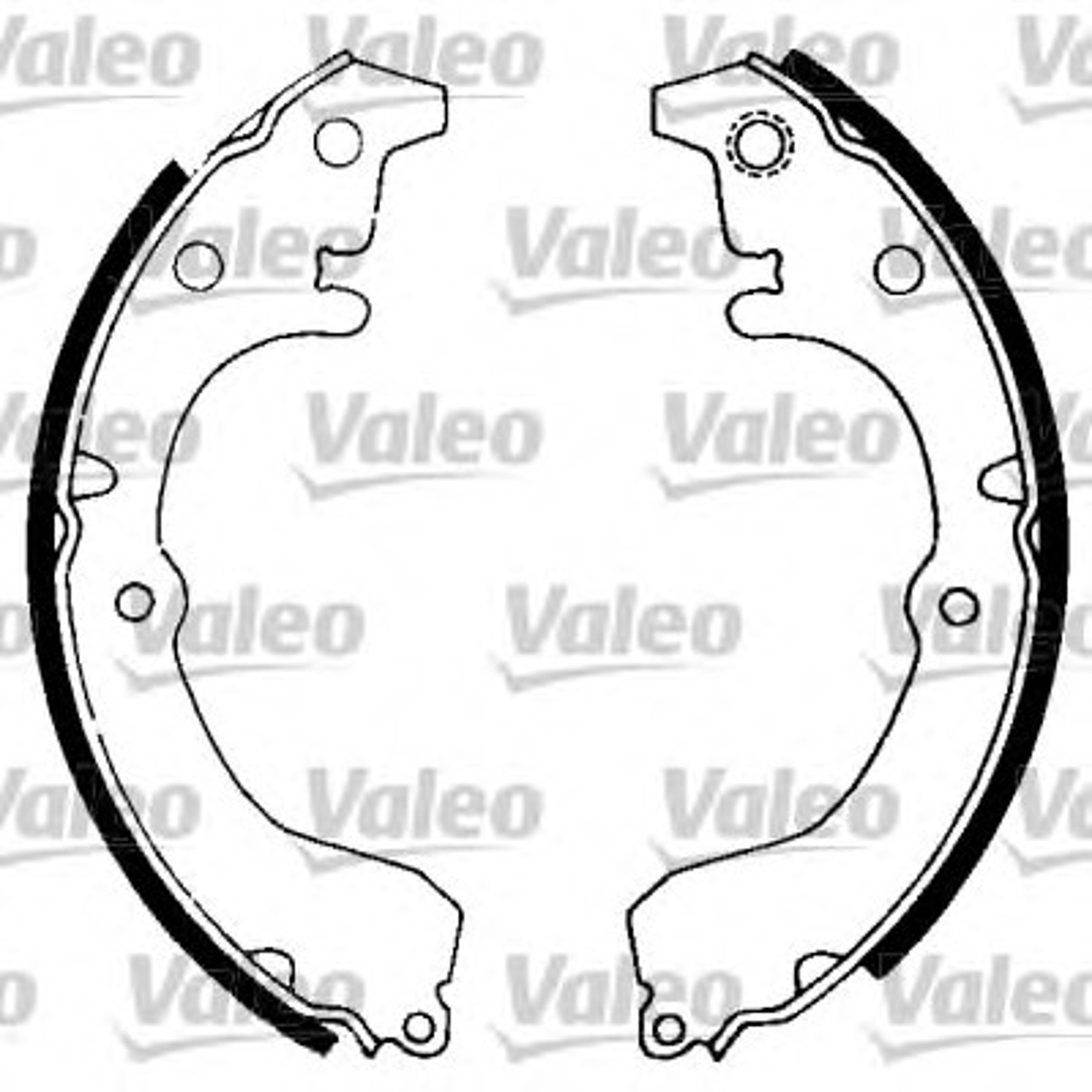 Колодки тормозные барабанные VALEO 562712