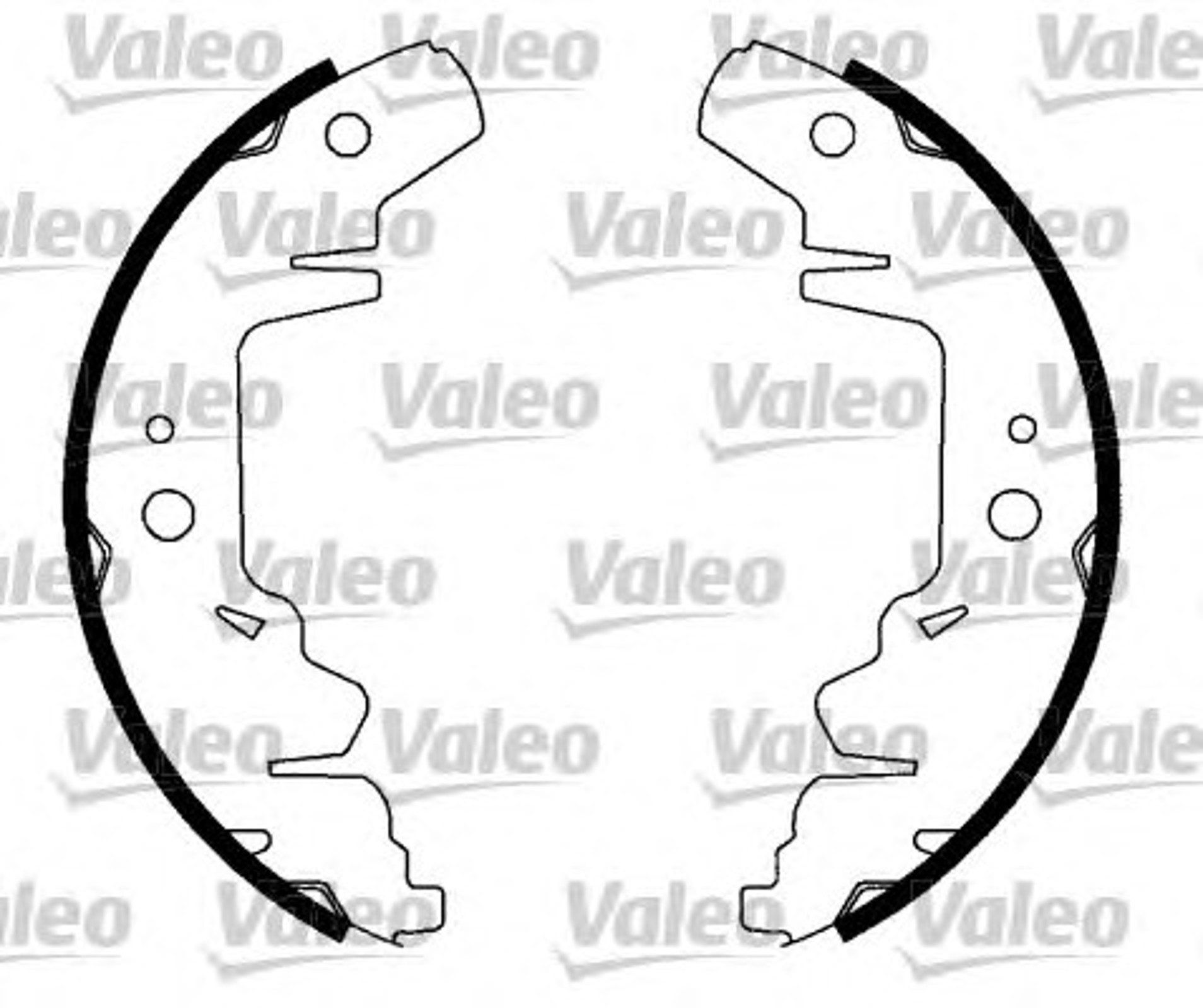 Колодки тормозные барабанные VALEO 562760
