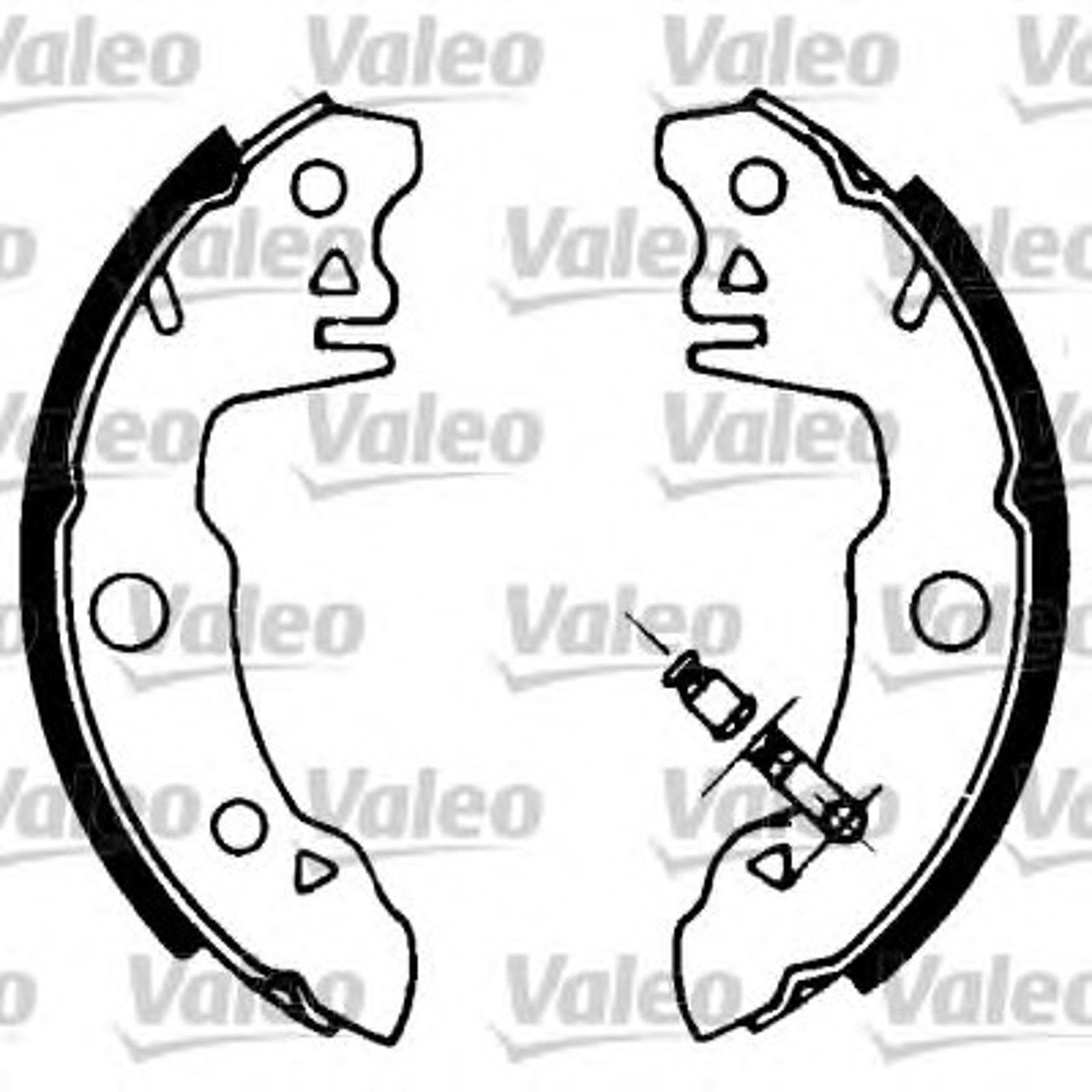 Колодки тормозные барабанные VALEO 562762